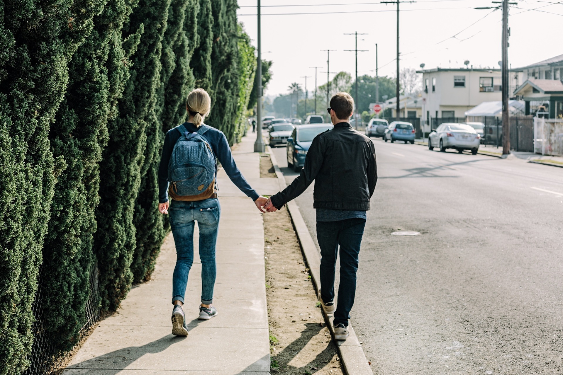 Image of couple walking
