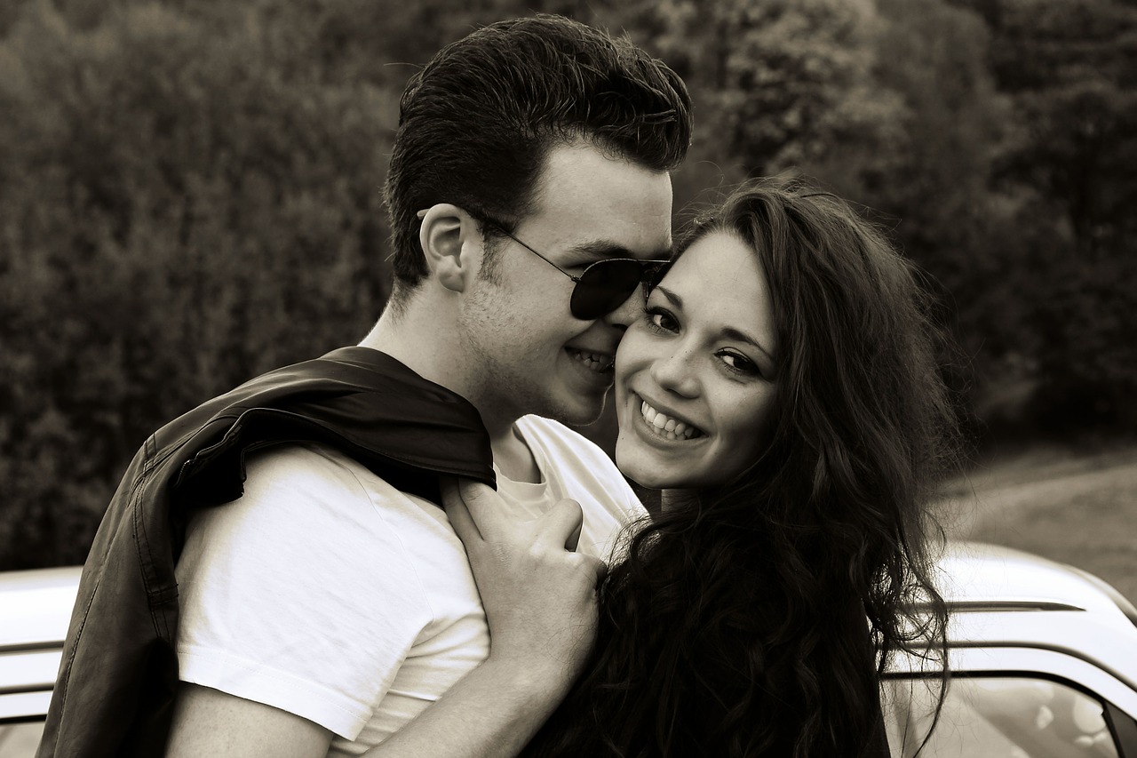 Image of a couple hugging