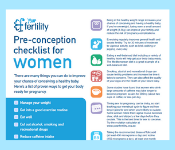 Image of Pre-conception health checklist for women resource